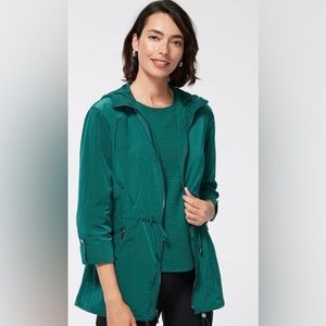 Zenergy Peacock Teal UPF Water Resistant Jacket, Size 2/Large NWT